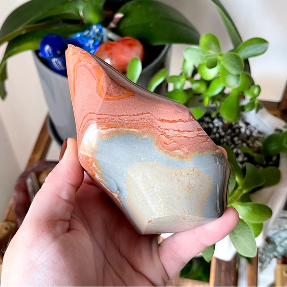 🌊Stunning Ocean Jasper Crystal Flame🌊 - Picture 6 of 7